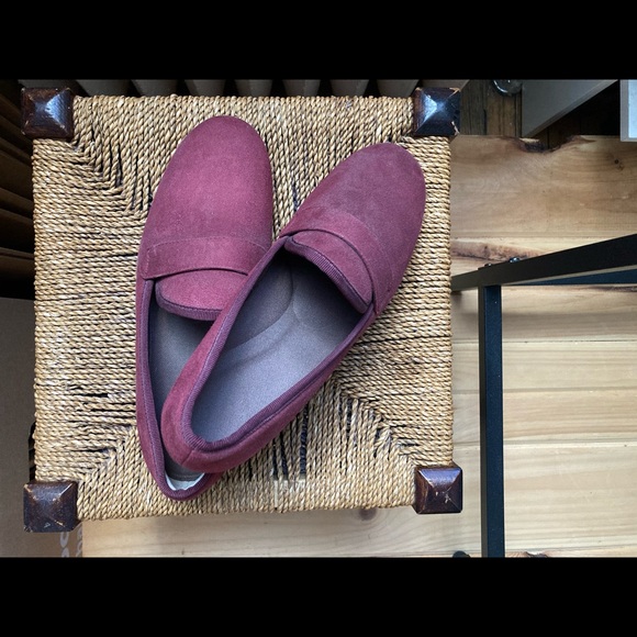 Muji Flaneur Suede Flat Penny Loafers - Picture 1 of 2